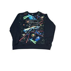 Star Wars"Death Star Attack" Pullover Sweatshirt Adult Size XXL Black